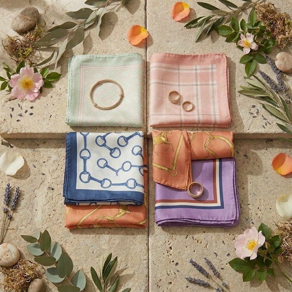 Foulards et carrés de la collection Modeva