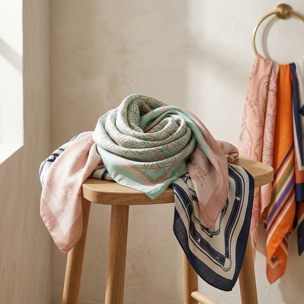 Foulards et carrés de la collection Modeva
